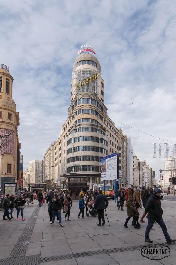 Апартаменты Charming Gran Via Center Мадрид Экстерьер фото